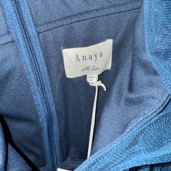 NWT Anaya With Love Navy Tulle Formal Event Gown - Picture 4 of 7